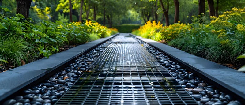desain drainase ramah lingkungan dengan vegetasi lokal