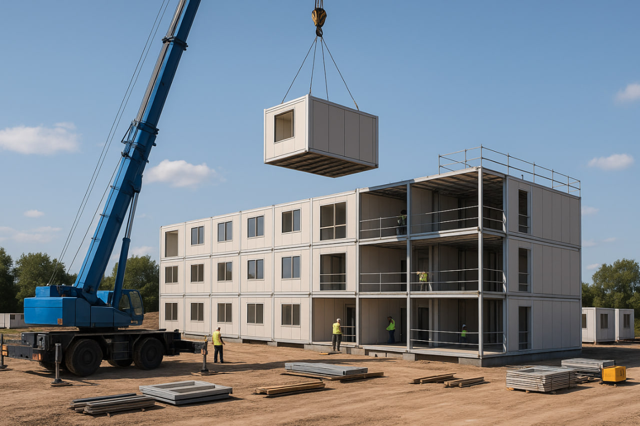 Konstruksi modular untuk proyek bangunan modern