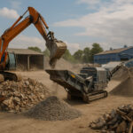 Sistem manajemen limbah konstruksi berkelanjutan di proyek modern