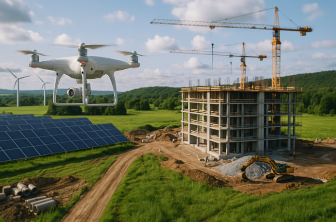 Peran Drone dalam Konstruksi Berkelanjutan: Efisiensi, Akurasi, dan Penghematan Material