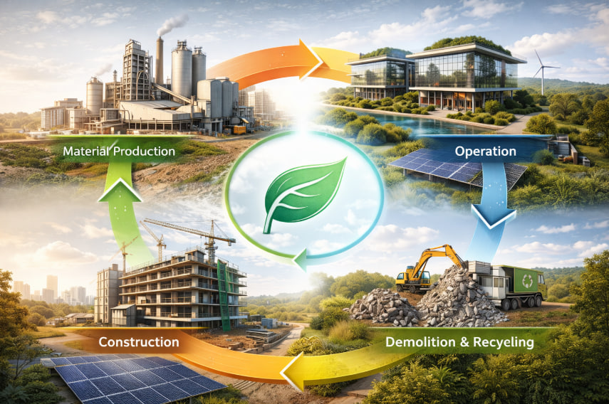 Life Cycle Assessment (LCA) dalam Konstruksi Berkelanjutan: Mengukur Dampak Lingkungan Sejak Awal