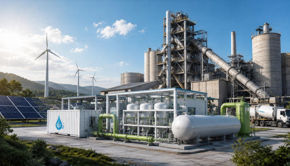 Green Hydrogen untuk Industri Semen: Energi Bersih Menuju Produksi Rendah Emisi